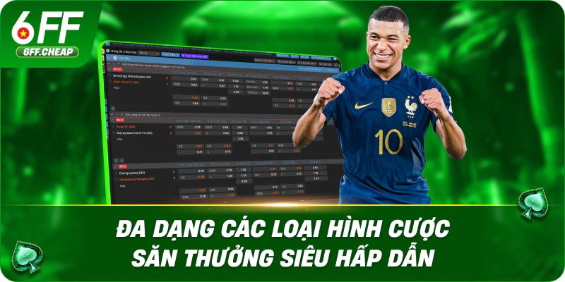 Đa dạng các loại hình cược săn thưởng siêu hấp dẫn